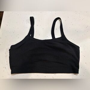 ALO Yoga Black Ribbed Top